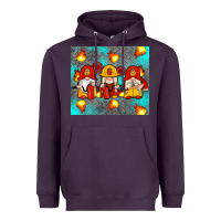 Plum firefighter gnomes Heavyweight Hoodie - Artiststas