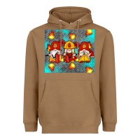 Toasted Coconut firefighter gnomes Heavyweight Hoodie - Artiststas