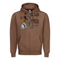Chestnut for god so loved the world jhon Zipper Hoodie - CowhideDigitalArt