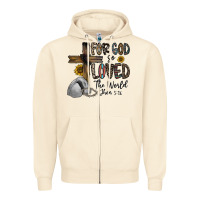 Sandshell for god so loved the world jhon Zipper Hoodie - CowhideDigitalArt