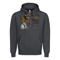 Smoke for god so loved the world jhon Zipper Hoodie - CowhideDigitalArt