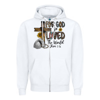 White for god so loved the world jhon Zipper Hoodie - CowhideDigitalArt