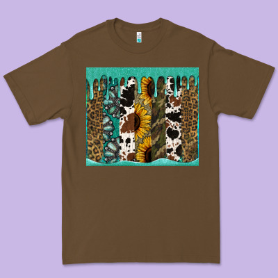 Western Brushstroke Tumbler Premium Tee Designed By Jasminsmagicworld