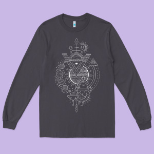 As Above So Below Gift Alchemy Gift Blackcraft Long Sleeve Tee Designed By Minhpixels