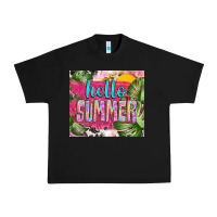 Black hello summer with cowhide Urban Heavy Tee - TumblerDesignByShophia