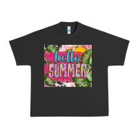 Pigment Black hello summer with cowhide Urban Heavy Tee - TumblerDesignByShophia