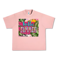 Salmon hello summer with cowhide Urban Heavy Tee - TumblerDesignByShophia
