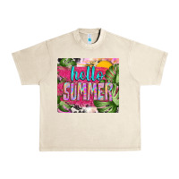 Hello Summer With Cowhide Urban Heavy Tee | Teevron