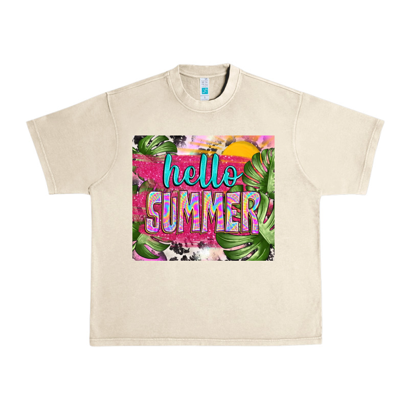 Hello Summer With Cowhide Urban Heavy Tee by TumblerDesignByShophia | Teevron