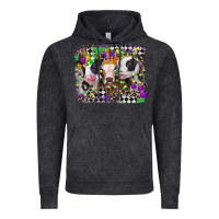 Vintage Black mardi gras heifers Vintage Hoodie - CowGirlArtShop