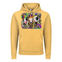Vintage Mustard mardi gras heifers Vintage Hoodie - CowGirlArtShop