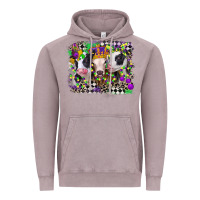 Vintage Zinc mardi gras heifers Vintage Hoodie - CowGirlArtShop