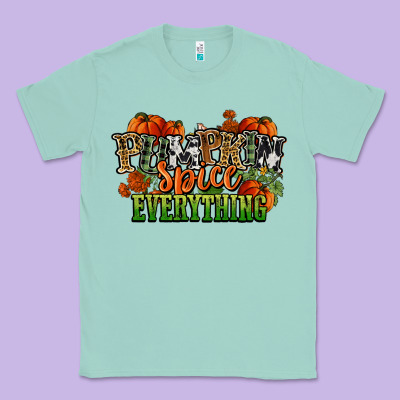 Pumpkin Spice Everything Fall Classic Tee Designed By Nancycooperartshop