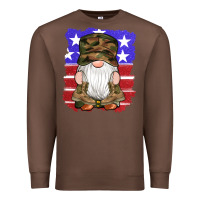 Chestnut military gnomes boots american flag Premium Sweatshirt - Artiststas