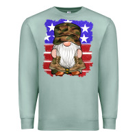 Seafoam military gnomes boots american flag Premium Sweatshirt - Artiststas