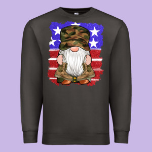 Military Gnomes Boots American Flag Premium Sweatshirt Designed By Artiststas