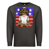 Smoke military gnomes boots american flag Premium Sweatshirt - Artiststas