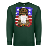 Sports Green military gnomes boots american flag Premium Sweatshirt - Artiststas