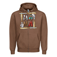 Chestnut baseball mama Zipper Hoodie - CowhideDigitalArt