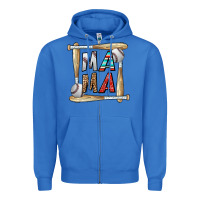 True Royal baseball mama Zipper Hoodie - CowhideDigitalArt