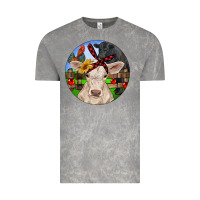 Cloud Rock Christmas Charolais Calf Black Angus Bull And Roos Vintage Tee - RanaPortraitStore