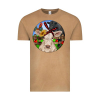 Vintage Camel Christmas Charolais Calf Black Angus Bull And Roos Vintage Tee - RanaPortraitStore