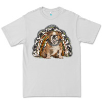 Dove Grey english bulldog rainbow Premium Tee - BarkalooDesign