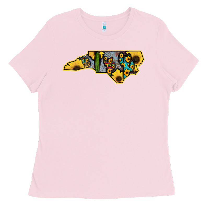 Western North Carolina Map Sunflower Ladies Tee by Bettercallsaul | Teevron