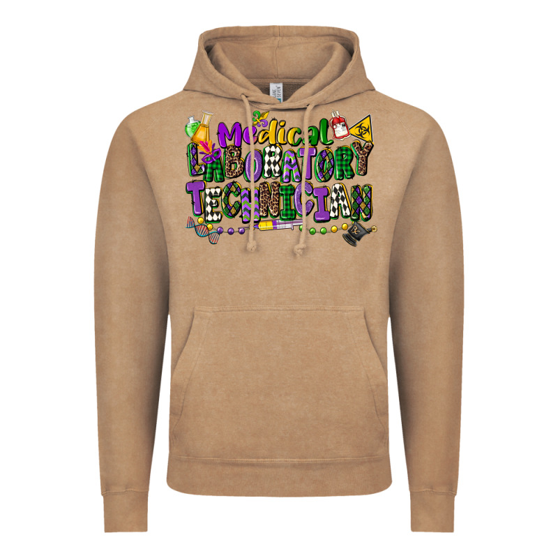 Medical Laboratory Technician Mardi Gras Vintage Hoodie by CowGirlArtShop | Teevron