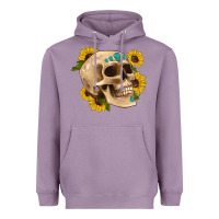Lavender skull flowers and gemstone Heavyweight Hoodie - Artiststas