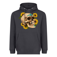 Smoke skull flowers and gemstone Heavyweight Hoodie - Artiststas