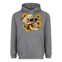 Storm skull flowers and gemstone Heavyweight Hoodie - Artiststas
