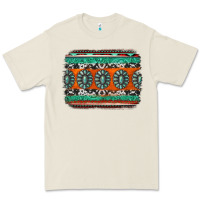 Bone turquoise western background Premium Tee - Jasminsmagicworld