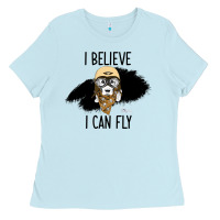 Baby Blue I Beleive I Can Fly, Dog, Ladies Tee - Bettercallsaul