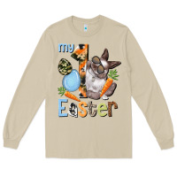 Mushroom My first Easter Boy Easter Day Long Sleeve Tee - HowdyJamesFarm