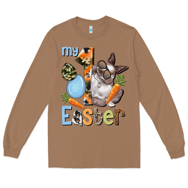My First Easter Boy Easter Day Long Sleeve Tee by HowdyJamesFarm | Teevron