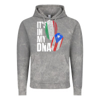 Cloud Rock Italian And Puerto Rican DNA Mix Flag Heritage Gift Vintage Hoodie - minhPixels