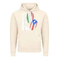 Vintage Artic Italian And Puerto Rican DNA Mix Flag Heritage Gift Vintage Hoodie - minhPixels