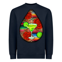 Navy mexican teardrop  4 Heavyweight Sweatshirt - BundleAndBundleShop