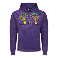 Cloud Purple mardi gras skeleton hands Vintage Hoodie - CowGirlArtShop