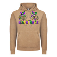 Vintage Coffee mardi gras skeleton hands Vintage Hoodie - CowGirlArtShop