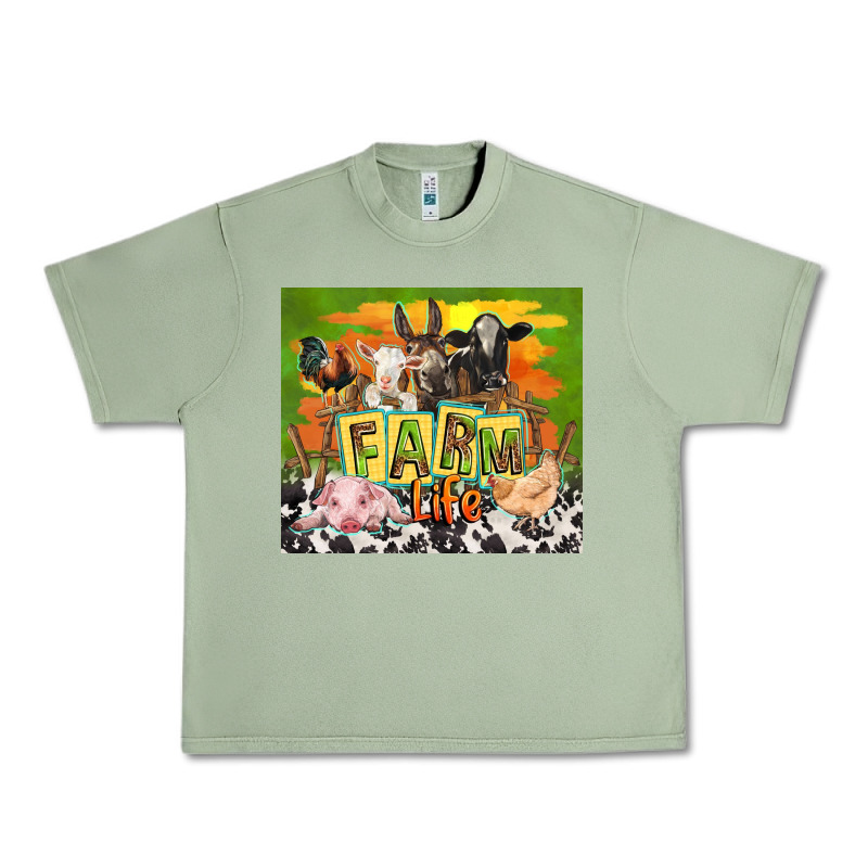 Farm Life With Animals Urban Heavy Tee by TumblerDesignByShophia | Teevron