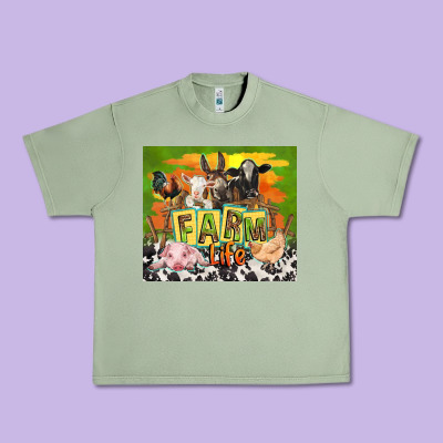 Farm Life With Animals Urban Heavy Tee Designed By Tumblerdesignbyshophia