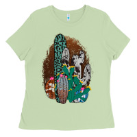 Matcha Western Cowhide Cactus Ladies Tee - Bettercallsaul