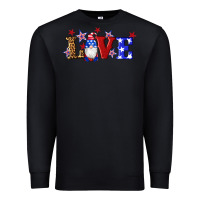 Black american flag gnomes love Premium Sweatshirt - Artiststas