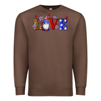 Chestnut american flag gnomes love Premium Sweatshirt - Artiststas