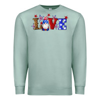 Seafoam american flag gnomes love Premium Sweatshirt - Artiststas