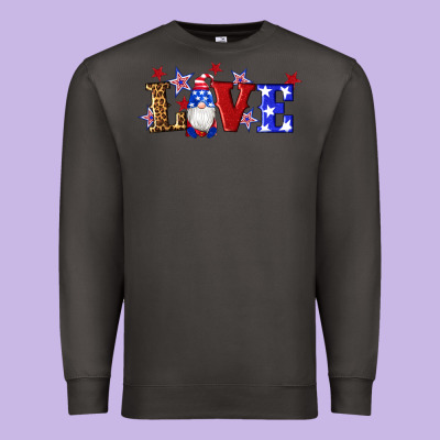 American Flag Gnomes Love Premium Sweatshirt Designed By Artiststas