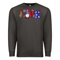 Smoke american flag gnomes love Premium Sweatshirt - Artiststas