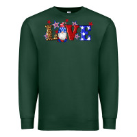 Sports Green american flag gnomes love Premium Sweatshirt - Artiststas